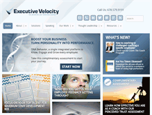 Tablet Screenshot of executive-velocity.com